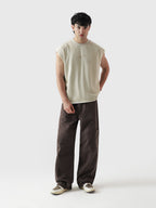 Lararium Legacy Club Sando – Beige French Terry Tank Top