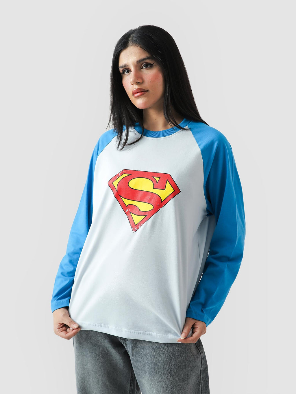 Lararium Electric Blue Full-Sleeve Graphic Tee