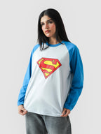 Lararium Electric Blue Full-Sleeve Graphic Tee