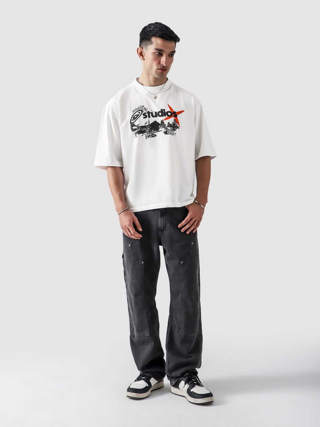 Lararium Studio Graphic Tee – White Cotton T-Shirt