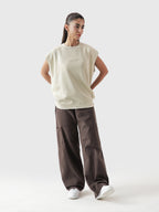 Lararium Legacy Club Sando – Beige French Terry Tank Top