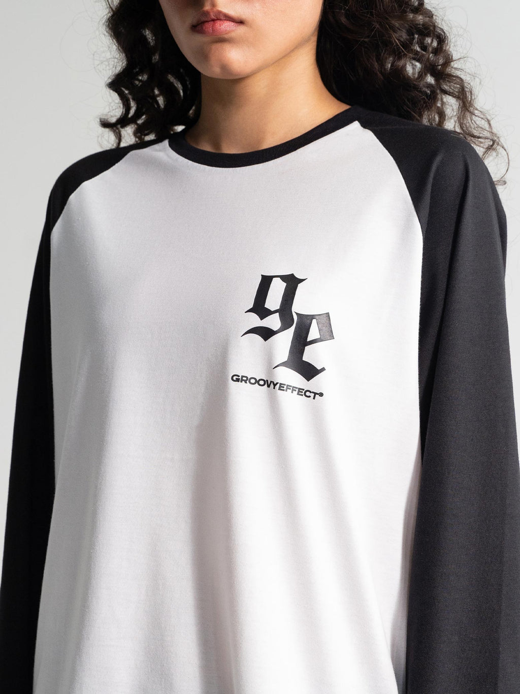 Lararium Cold Blooded Raglan Full-Sleeve Tee – Black & White