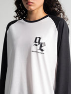 Lararium Cold Blooded Raglan Full-Sleeve Tee – Black & White