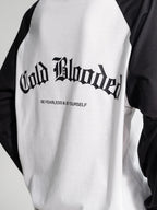 Lararium Cold Blooded Raglan Full-Sleeve Tee – Black & White