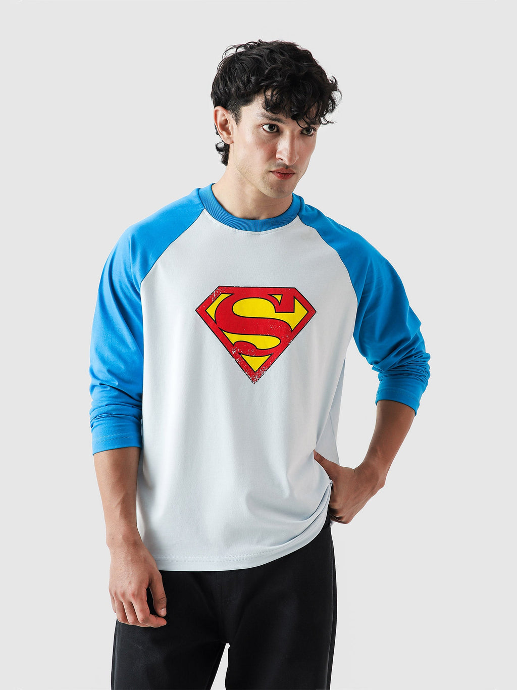 Lararium Electric Blue Full-Sleeve Graphic Tee