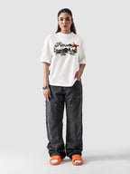 Lararium Studio Graphic Tee – White Cotton T-Shirt