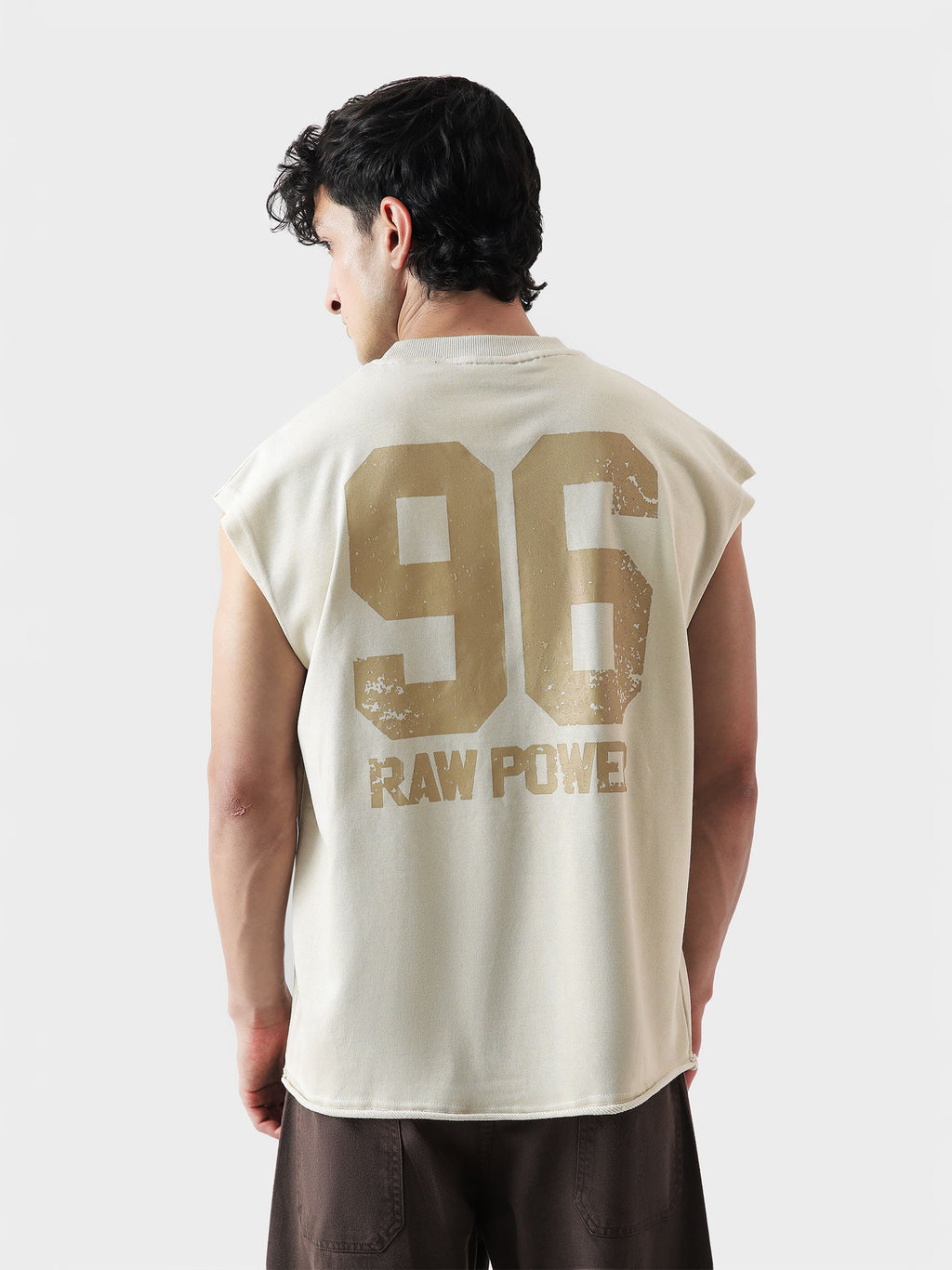 Lararium Legacy Club Sando – Beige French Terry Tank Top