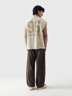 Lararium Legacy Club Sando – Beige French Terry Tank Top
