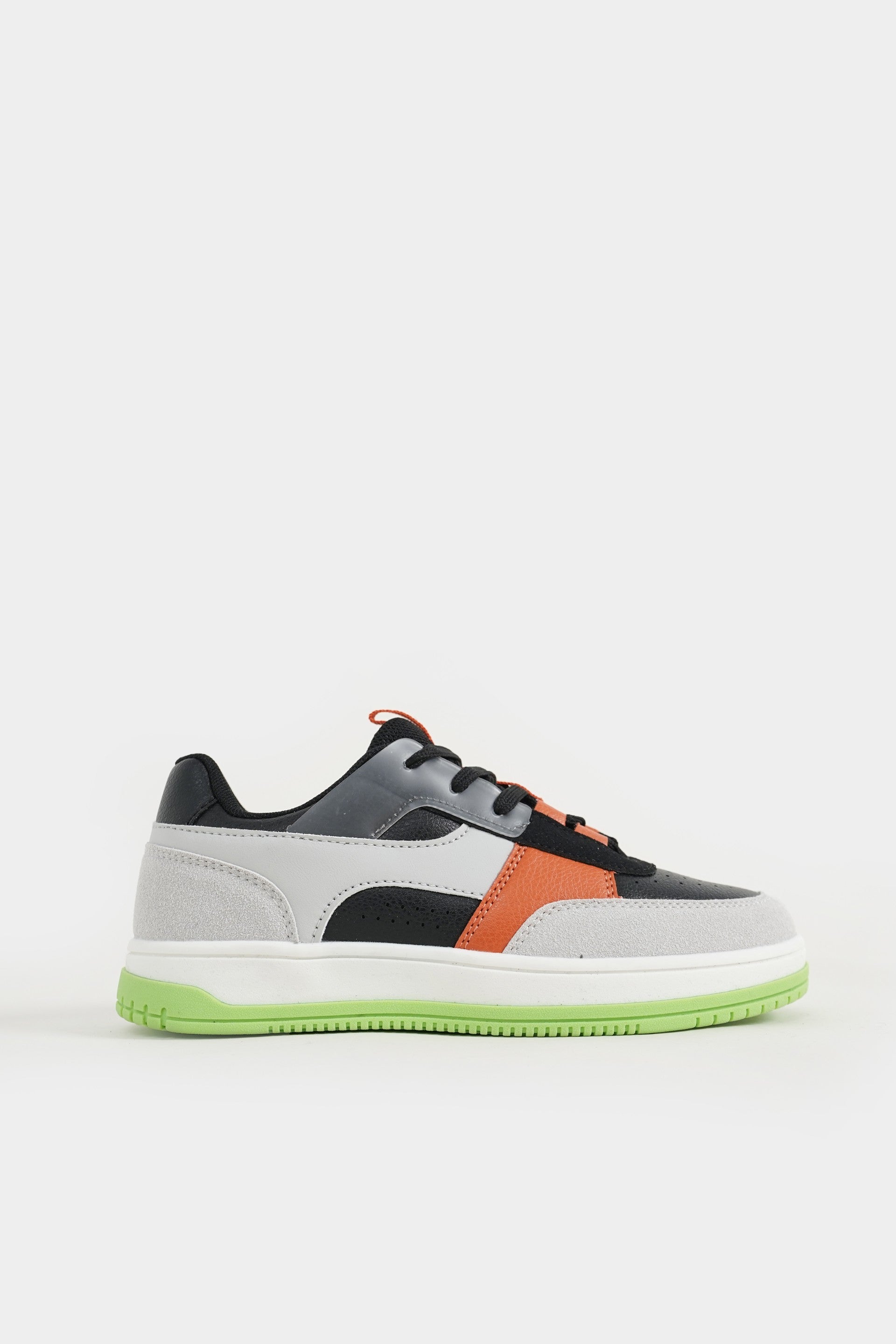 Lararium Multi-Piece Low-Top Sneakers for Boys – Green & Orange