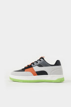 Lararium Multi-Piece Low-Top Sneakers for Boys – Green & Orange