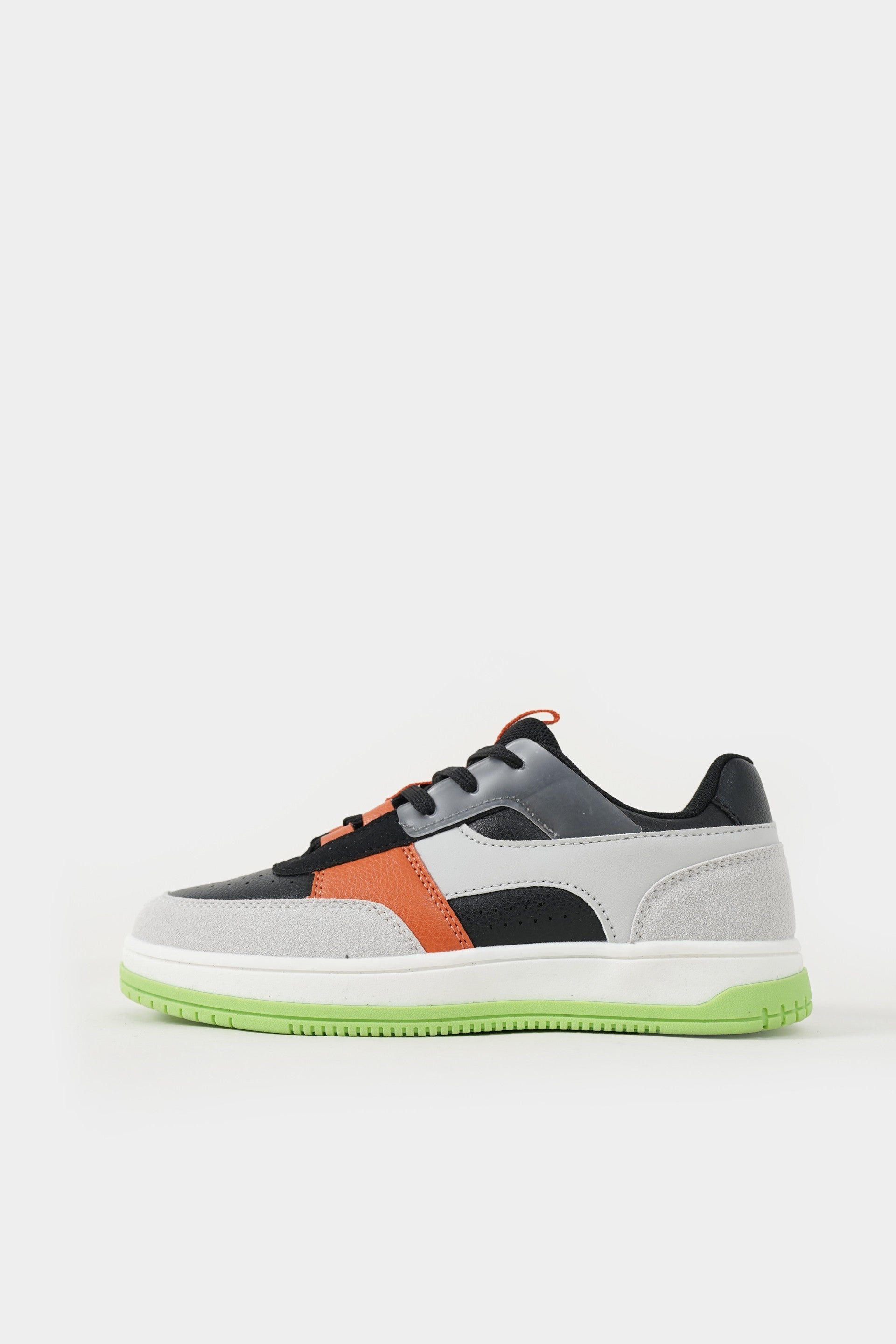 Lararium Multi-Piece Low-Top Sneakers for Boys – Green & Orange