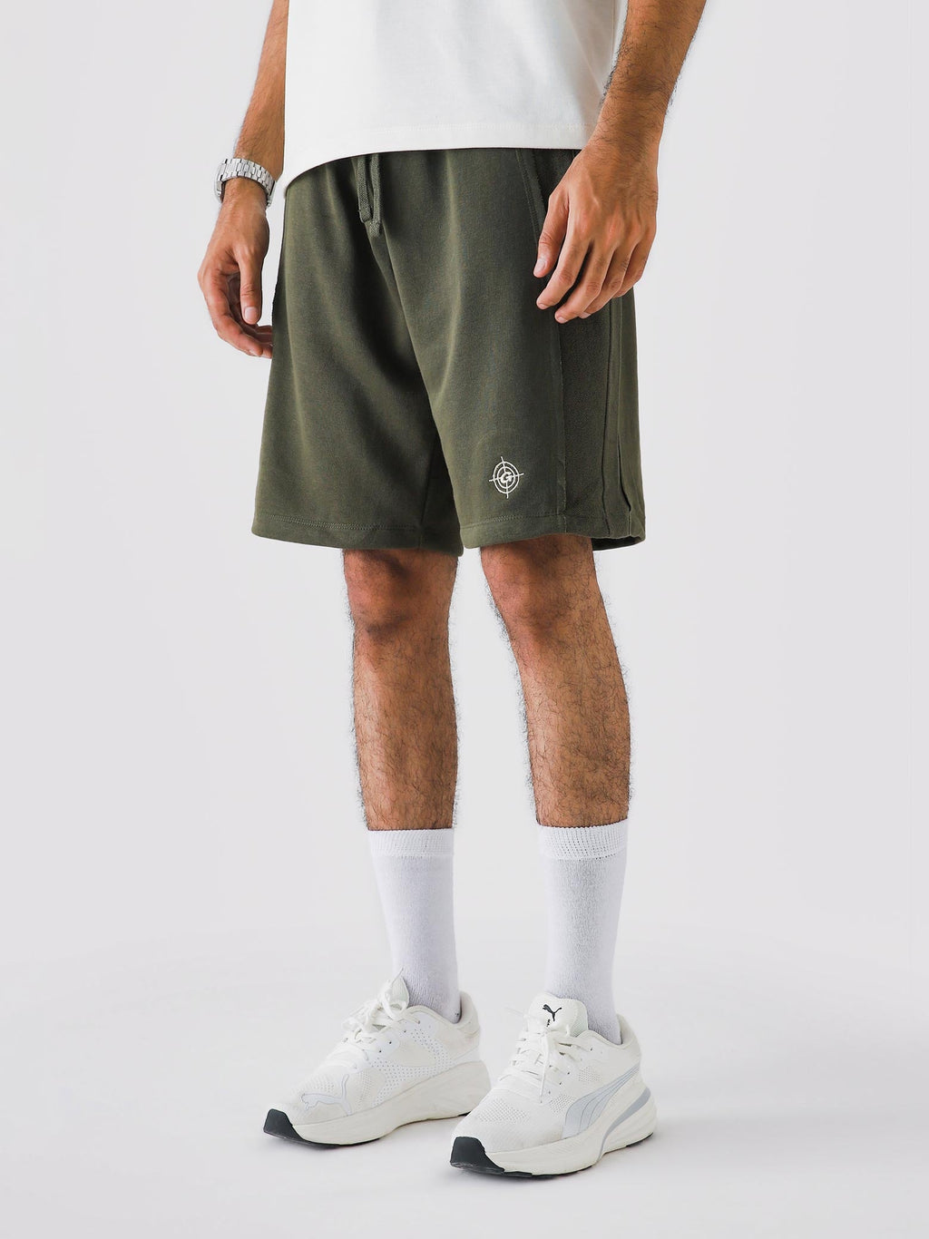 Lararium Aim Shorts – Military Green Activewear Shorts