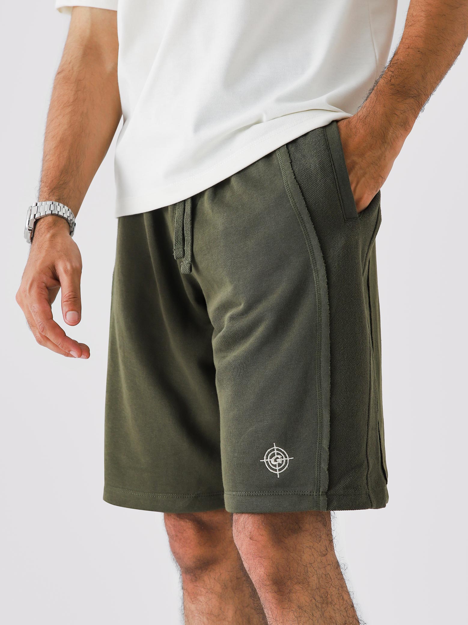 Lararium Aim Shorts – Military Green Activewear Shorts