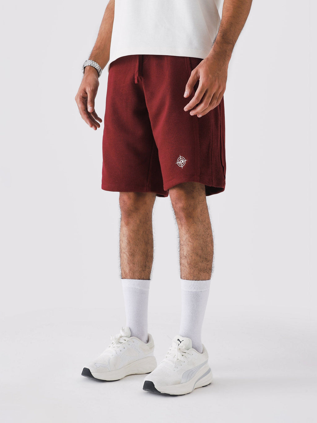 Lararium Aim Shorts – Wine Red Activewear Shorts