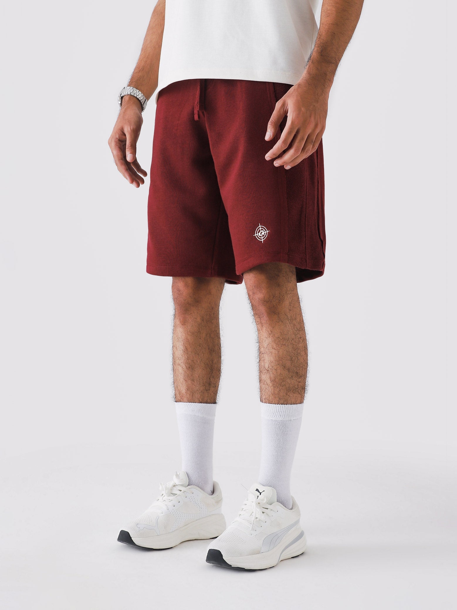 Lararium Aim Shorts – Wine Red Activewear Shorts