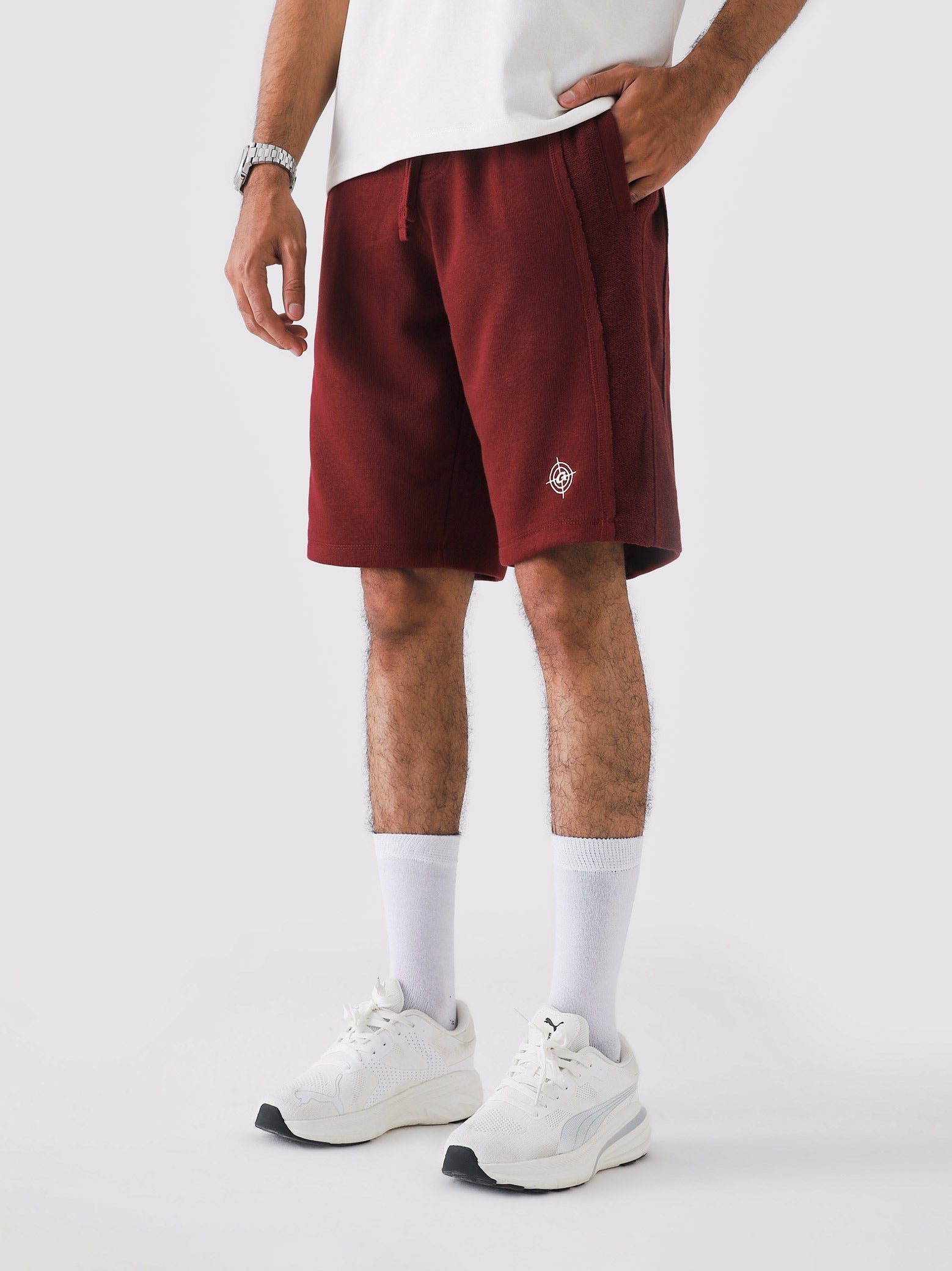 Lararium Aim Shorts – Wine Red Activewear Shorts