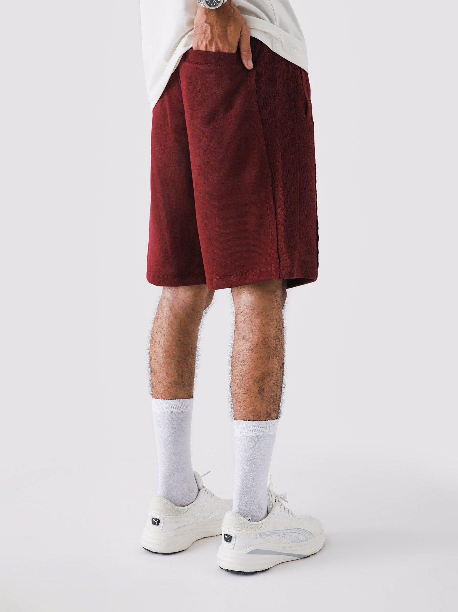 Lararium Aim Shorts – Wine Red Activewear Shorts