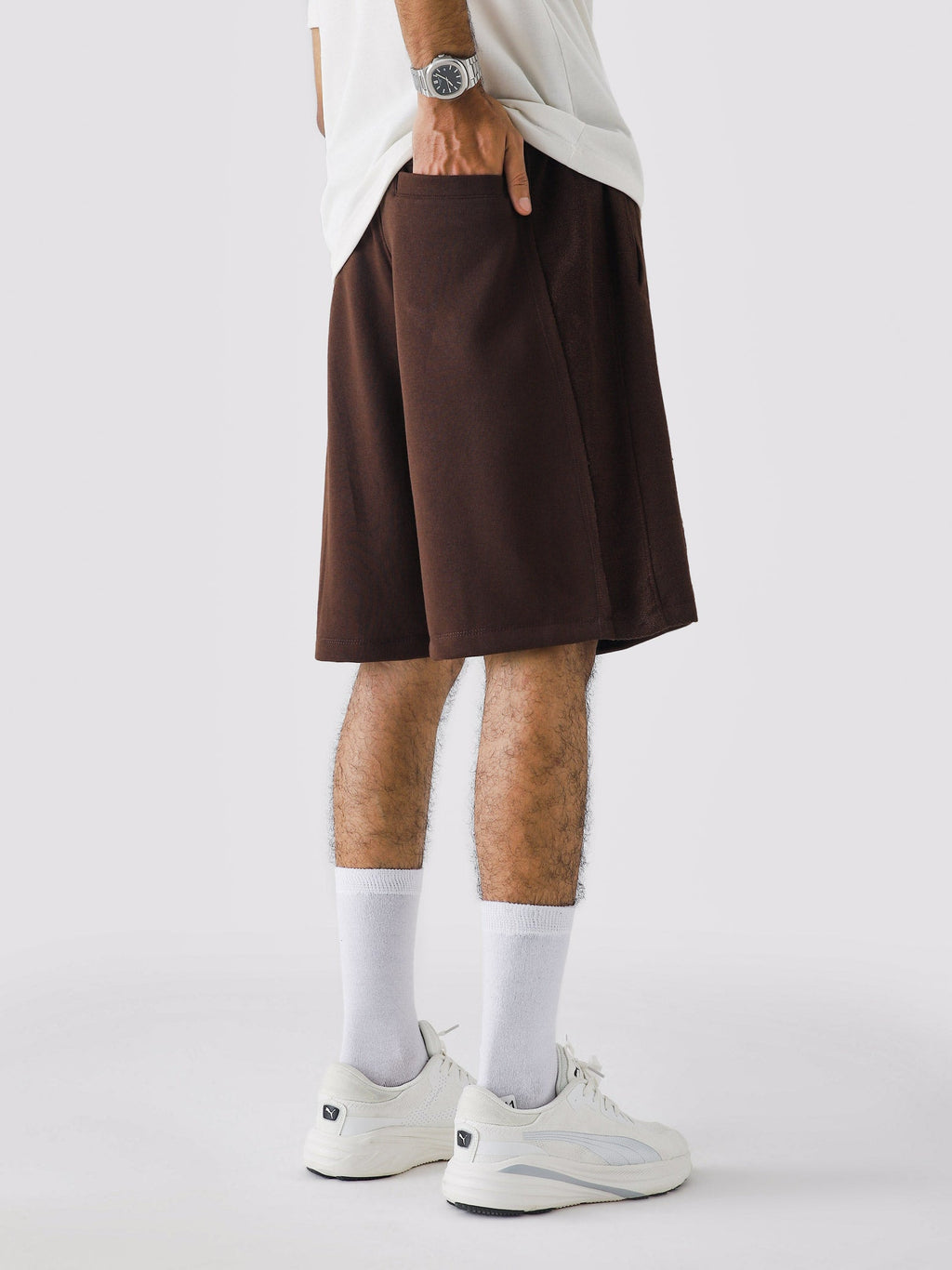 Lararium Aim Shorts – Mocha Brown Activewear Shorts