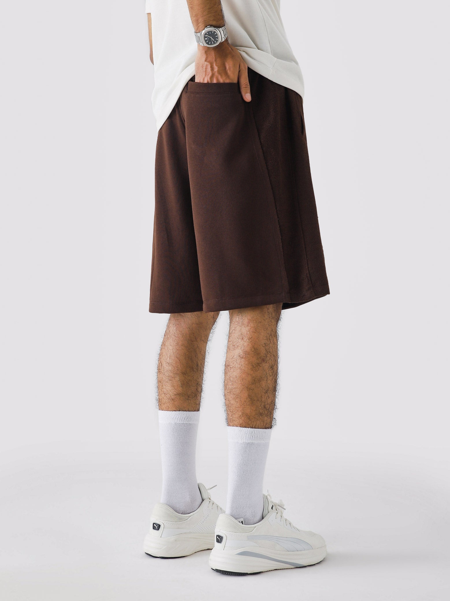 Lararium Aim Shorts – Mocha Brown Activewear Shorts