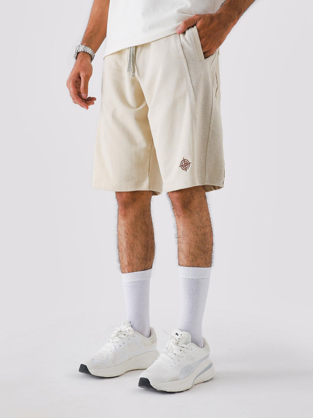 Lararium Aim Shorts – Cream Activewear Shorts