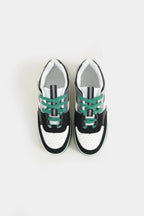 Lararium Multi-Piece Low-Top Sneakers for Boys – Green & Orange